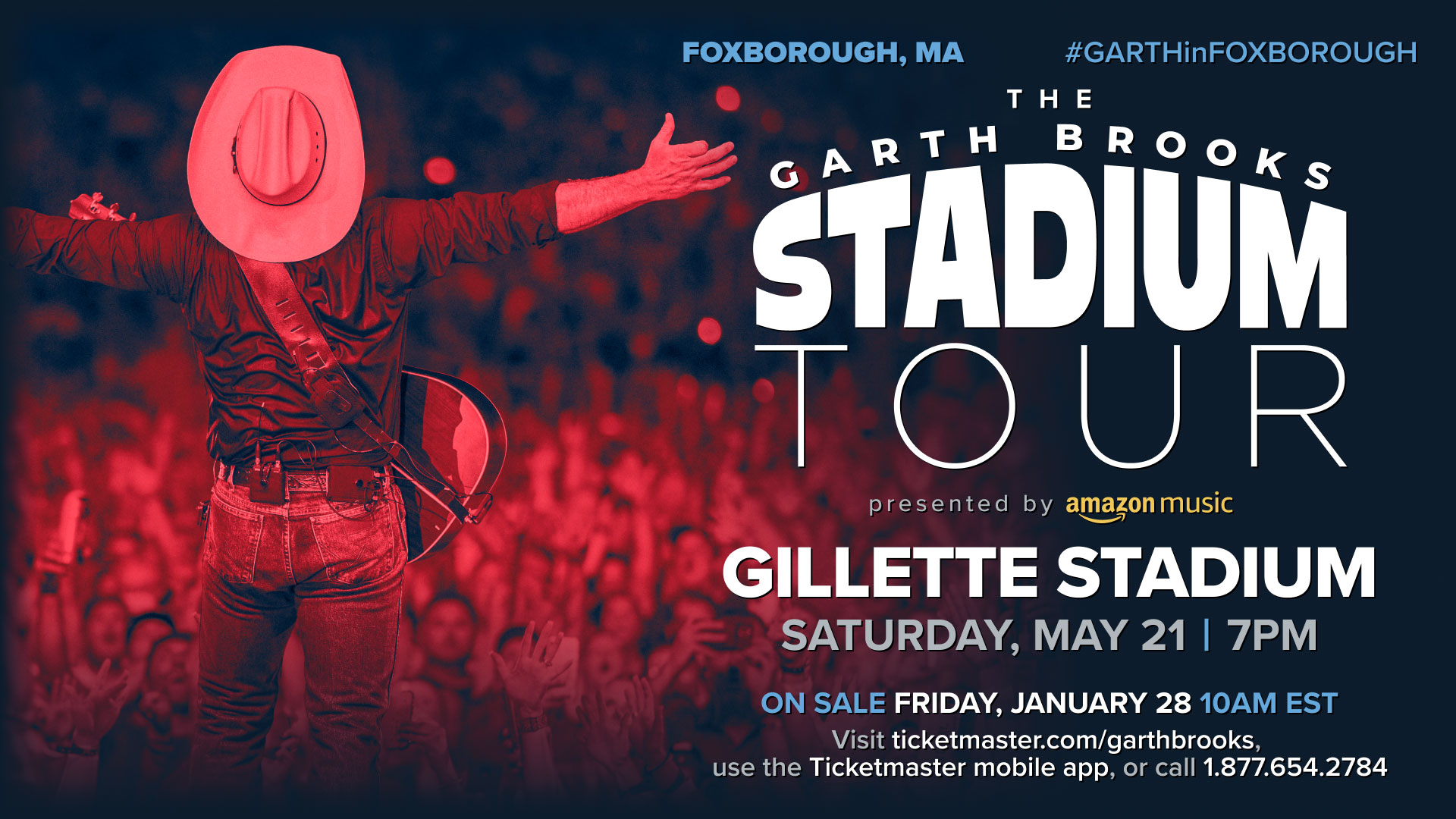 See Garth Brooks at Gillette Stadium in May – Sign Up To Win Tickets!