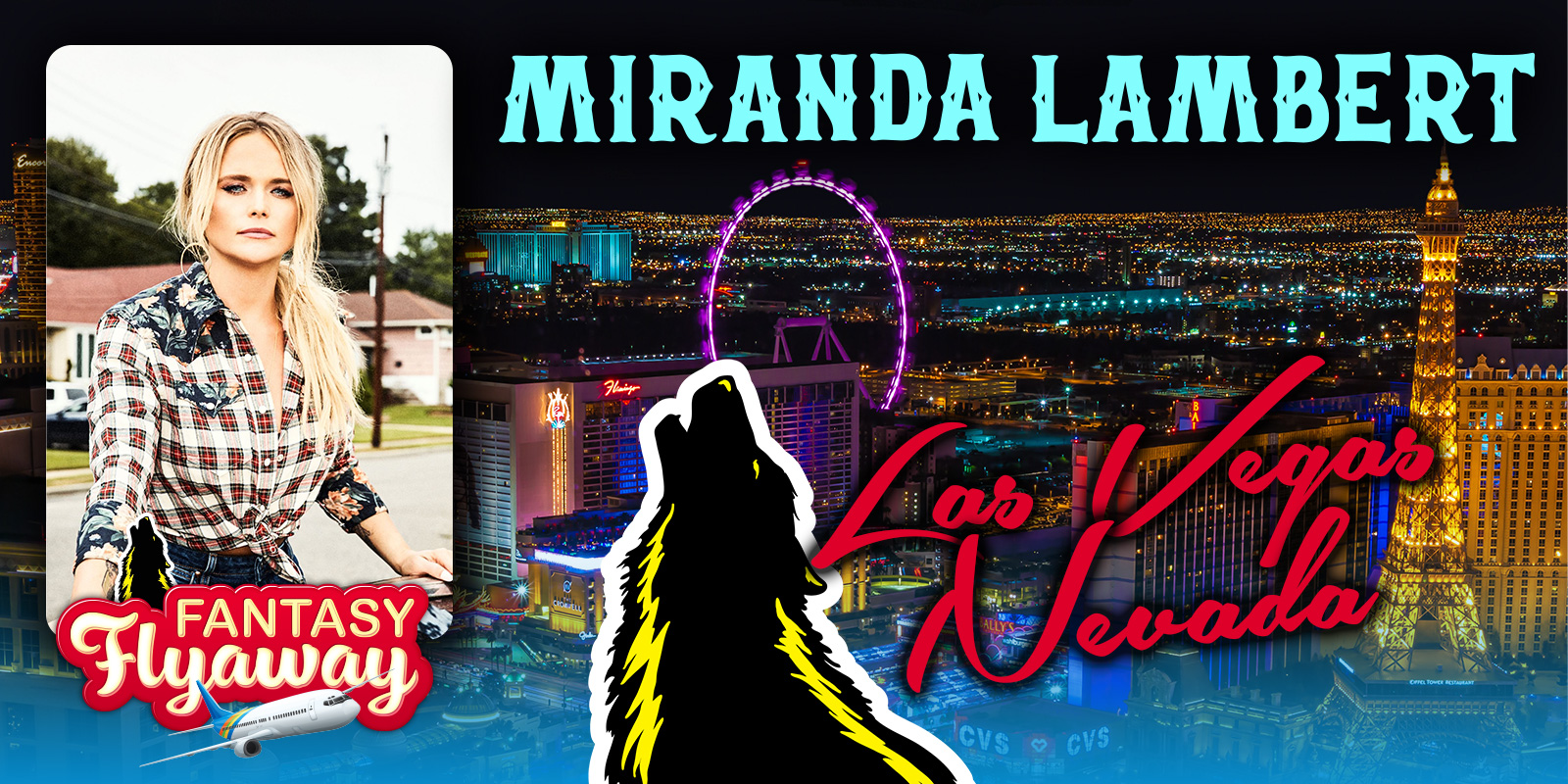 Fantasy Flyaway No. 2 – Win a Trip For Two to See Miranda Lambert in Vegas