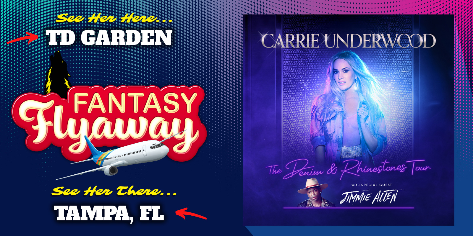 Fantasy Flyaway No. 2 – Win a Trip For Two to See Carrie Underwood in Tampa