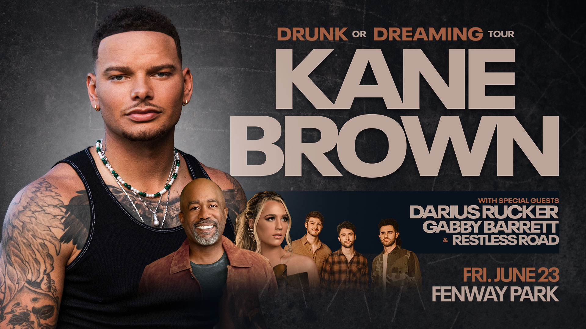 Win Tickets to See Kane Brown ‘Drunk or Dreaming Tour’ at Fenway Park
