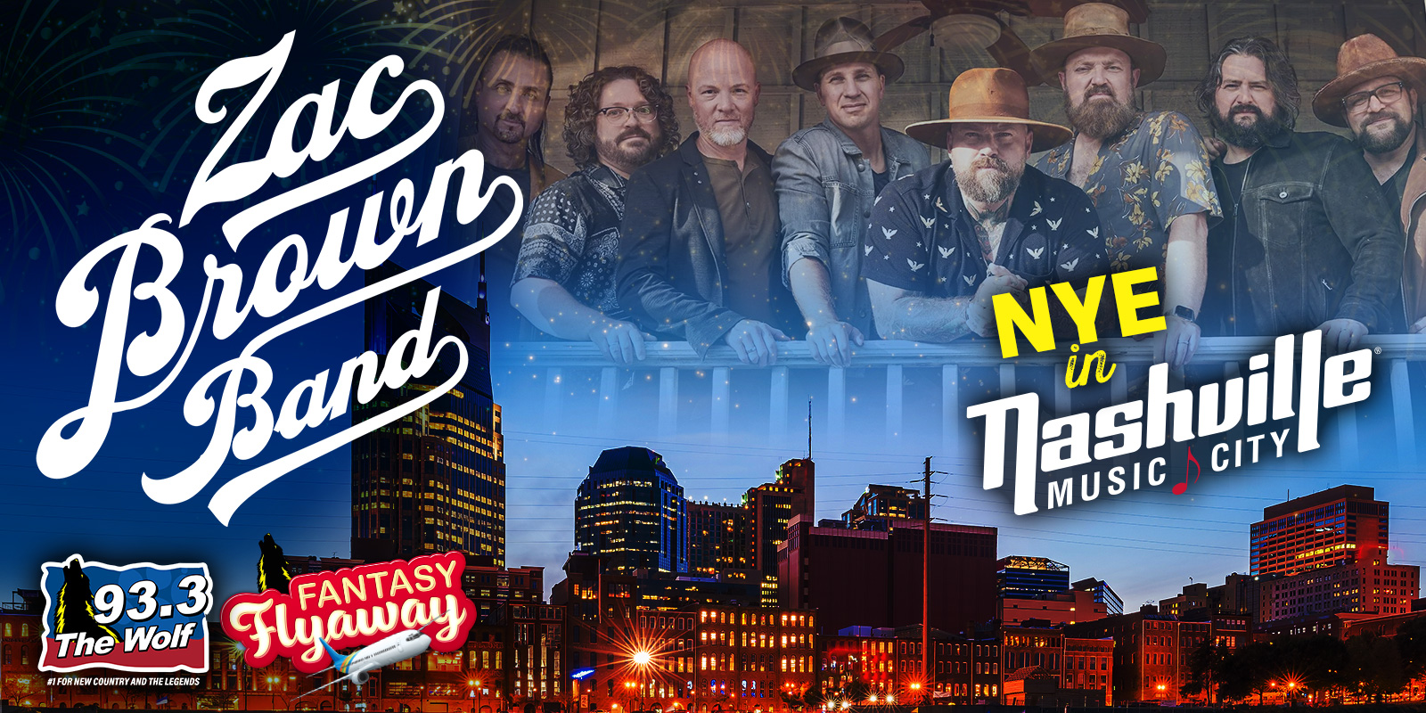 Fantasy Flyaway #3: Win a Trip For Two to Nashville to See Zac Brown Band