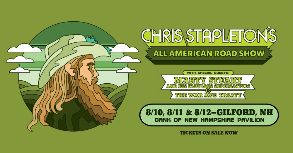 Win Chris Stapleton Tickets At The Bank Of NH Pavilion! 93.3 The Wolf