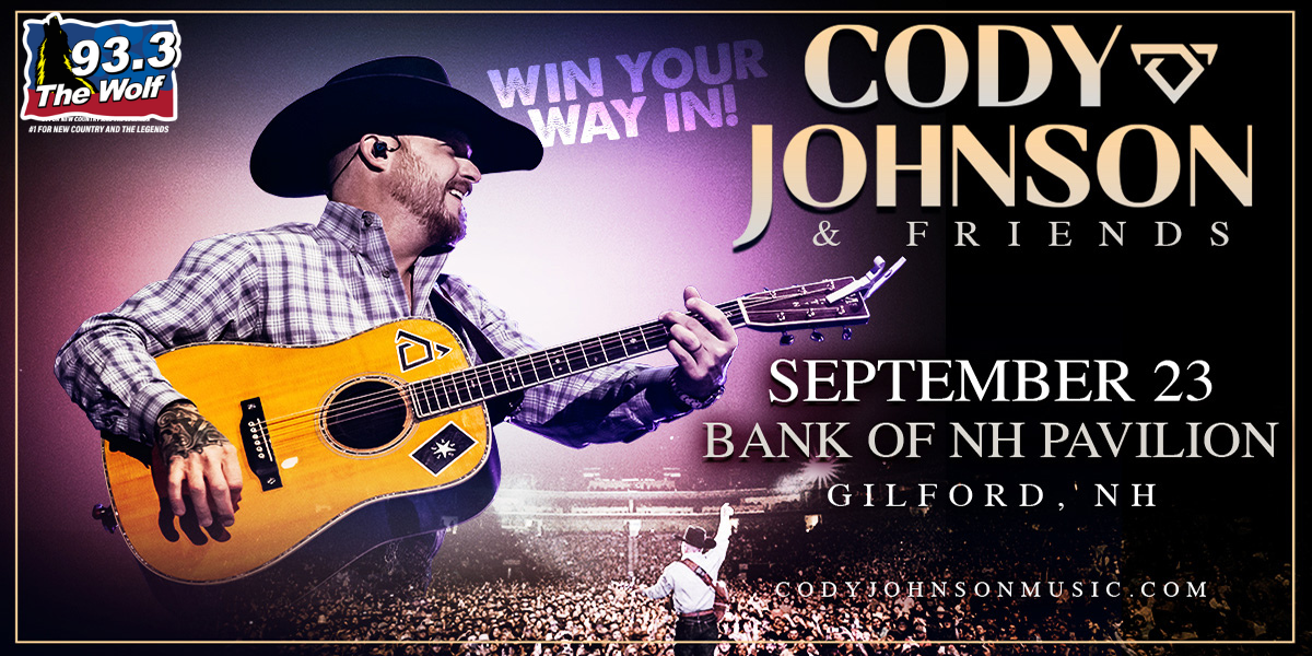 Win Tickets To Cody Johnson & Friends At The Bank Of NH Pavilion!
