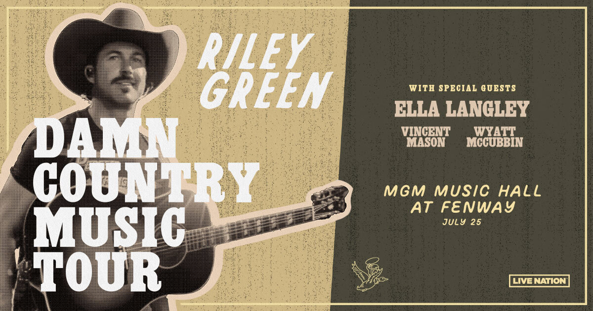 Enter to Win Riley Green At MGM Music Hall At Fenway!