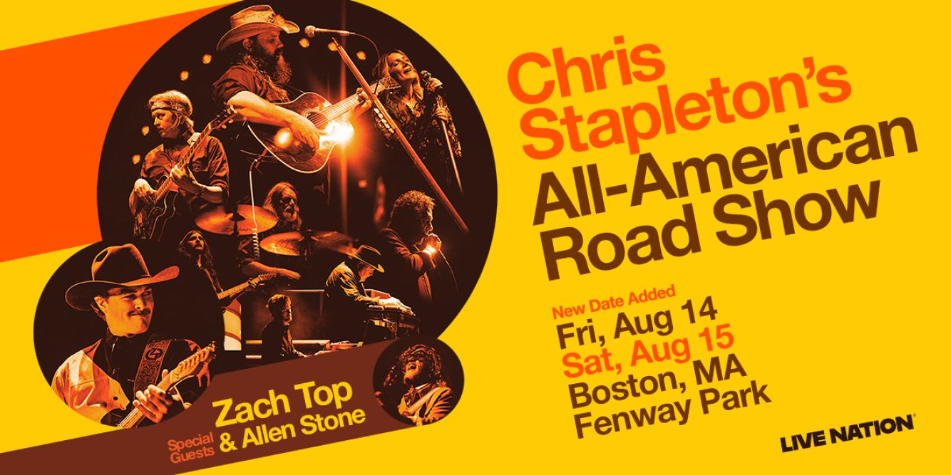 Win Tickets to Chris Stapleton’s All-American Road Show at Fenway Park (Night Two!)