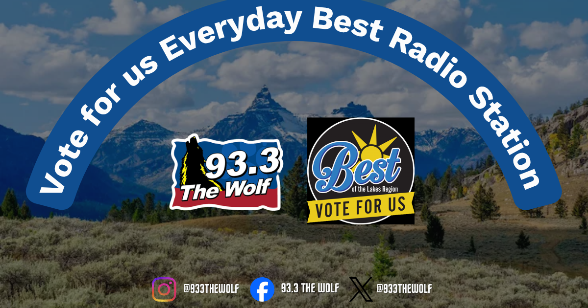Vote for 93.3 The Wolf – Best Radio Station in the Lakes Region!