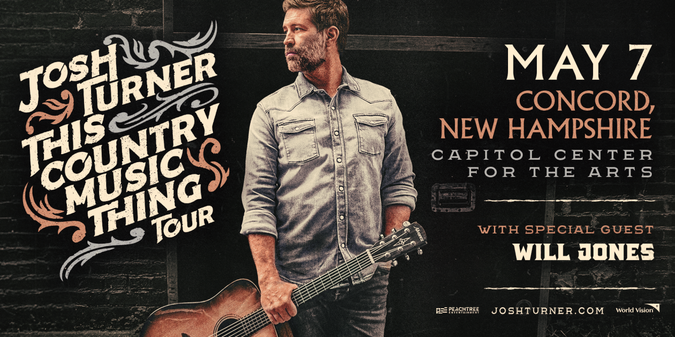Win Tickets to See Josh Turner at the Chubb Theatre in Concord!
