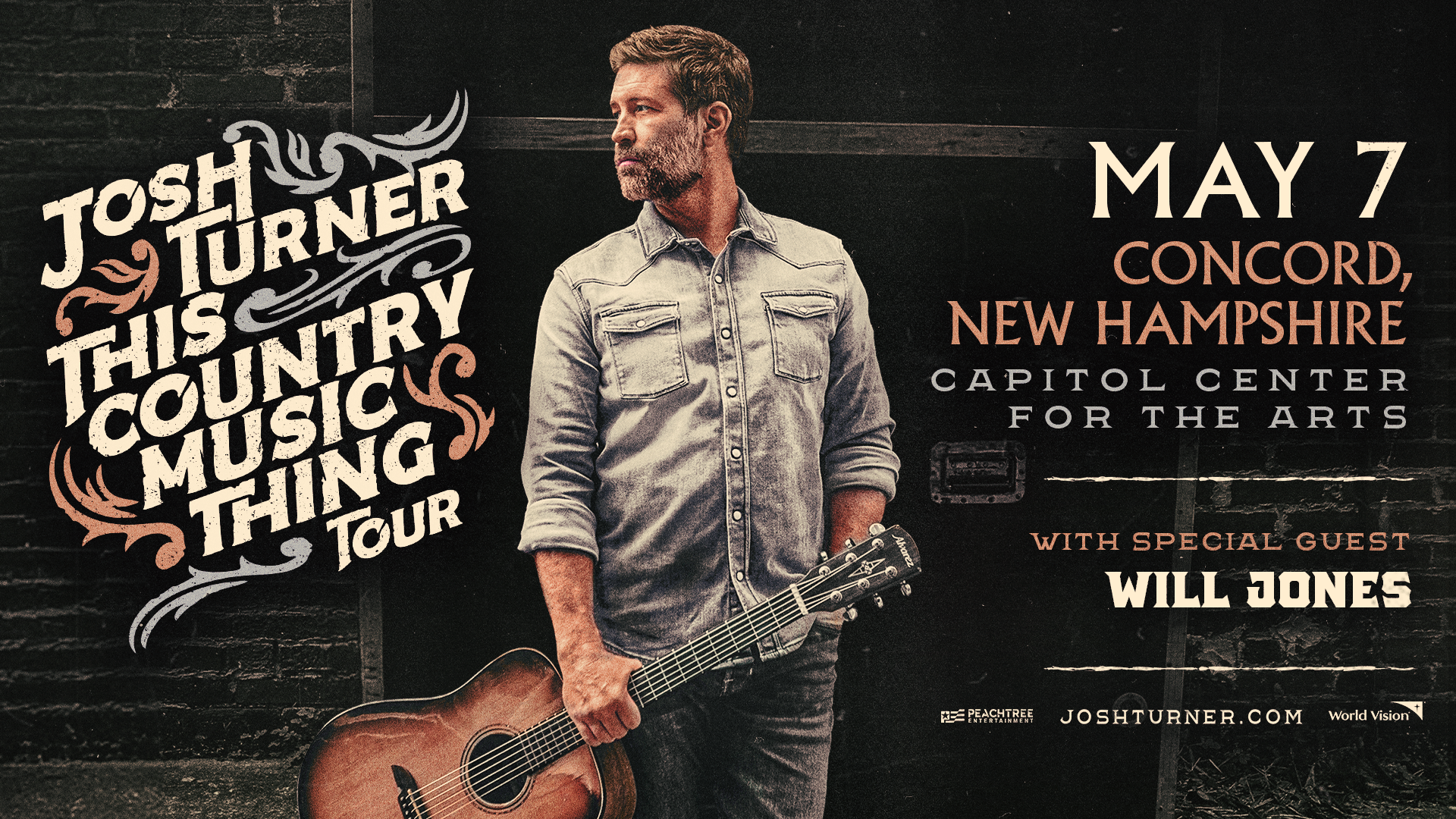 Win Tickets to See Josh Turner at the Chubb Theatre in Concord!